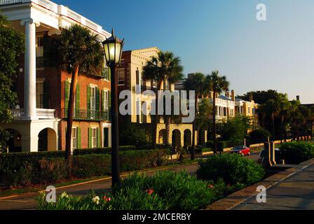 Anwesen in der East Battery Street in Charleston, South Carolina Stockfoto