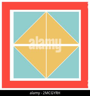 Geometrisches abstraktes Musterelement Stockfoto