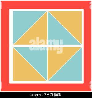 Geometrisches abstraktes Musterelement Stockfoto