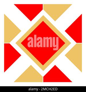 Geometrisches abstraktes Musterelement Stockfoto