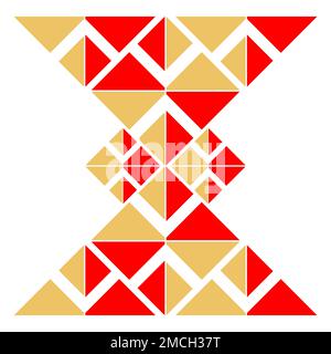 Geometrisches abstraktes Musterelement Stockfoto