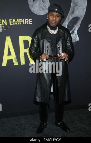 Los Angeles, Ca. 21. Januar 2023. DaBaby auf der Weltpremiere der Angst in der Directors Guild of America in Los Angeles, Kalifornien, am 21. Januar 2023. Kredit: Faye Sadou/Media Punch/Alamy Live News Stockfoto