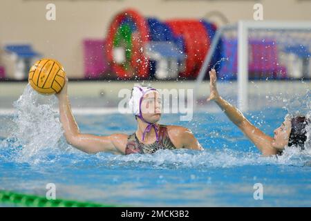 Triest, Italien. 21. Januar 2023. Lucrezia Cergol (Pallanuoto Triest) während Pallanuoto Triest vs SIS Roma, Waterpolo Italian Serie A1 Frauenspiel in Triest, Italien, Januar 21 2023 Kredit: Independent Photo Agency/Alamy Live News Stockfoto