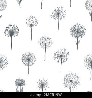 Einfarbige Einrichtung mit Blumenmuster und Blumenmuster Stock Vektor