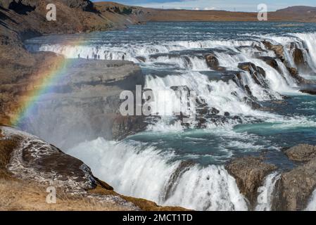 Gullfoss, island Stockfoto