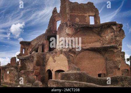 Grand Thermae oder Grandi Terme in die Villa Adriana oder Hadrians Villa archäologische Stätte von der UNESCO im Tivoli - Rom - Latium - Italien Stockfoto