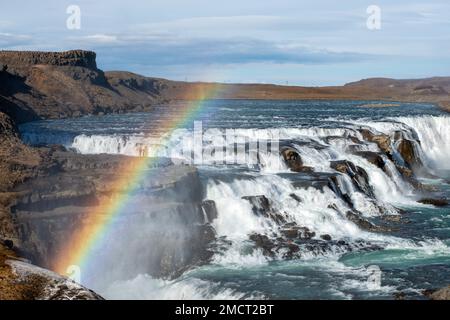 Gullfoss, island Stockfoto