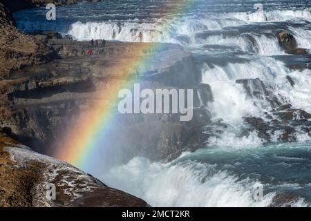 Gullfoss, island Stockfoto