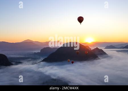 Wunderbare Eindrücke von Laos in Südostasien Stockfoto