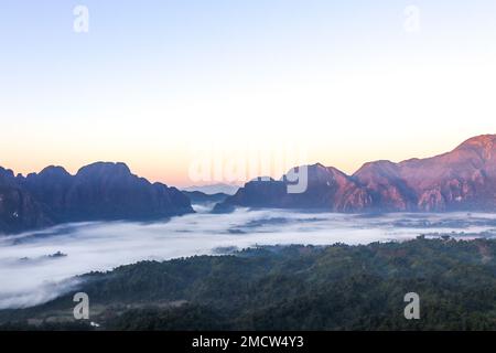 Wunderbare Eindrücke von Laos in Südostasien Stockfoto