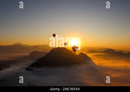 Wunderbare Eindrücke von Laos in Südostasien Stockfoto