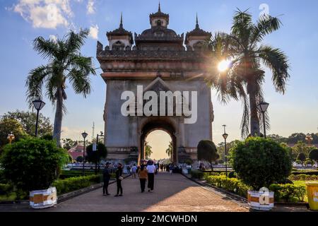 Wunderbare Eindrücke von Laos in Südostasien Stockfoto