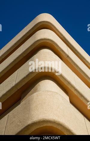 Symmetrische architektonische Details, Cadiz City, Costa de la Luz, Cadiz, Andalusien, Spanien Stockfoto