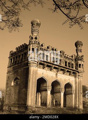 Qutub Shahi-Gräber in Hyderabad in Telangana Stockfoto