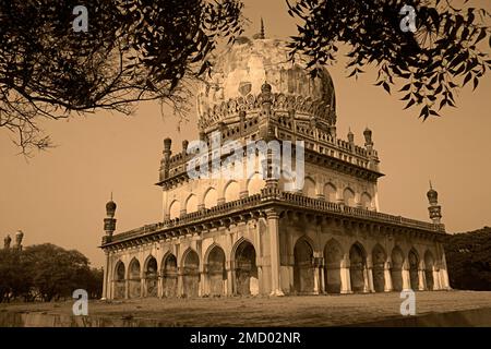 Qutub Shahi-Gräber in Hyderabad in Telangana Stockfoto