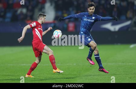 Bochum, Deutschland. 21. Januar 2023. firo : 01/21/2023 Fußball, 1. League, 1. Bundesliga, Staffel 2022/2023, VfL Bochum - Hertha BSC Berlin 3: 1 Gerrit Holtmann Kredit: dpa/Alamy Live News Stockfoto