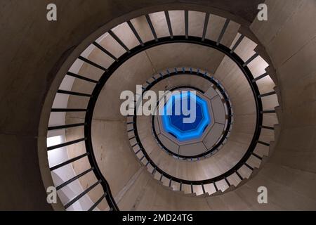 Wendeltreppe, Cambridge, Cambridgeshire, England, Großbritannien Stockfoto