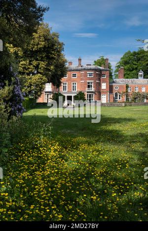 Rode Hall im Sommer, Rode Hall and Gardens, Scholar Green, in der Nähe von Congleton, Cheshire, England, BRITISCHES EIGENTUM FREIGEGEBEN Stockfoto