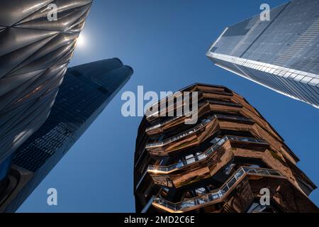 Zu dem Schiff und den Schuppen, Hudson Yards, Manhattan, New York City, New York, USA, entworfen von der britische Designer Thomas Heatherwick Stockfoto