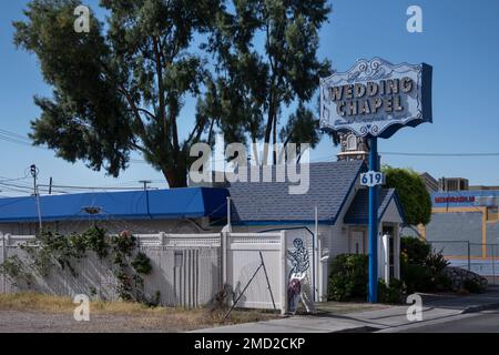 Graceland Wedding Chapel, Las Vegas Boulevard, Las Vegas, Nevada, USA Stockfoto