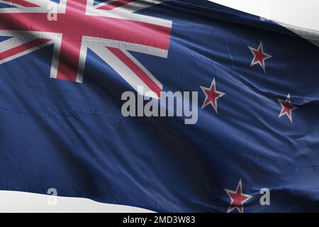 Die Flagge Neuseelands wurde 1834 eingeführt Stockfoto