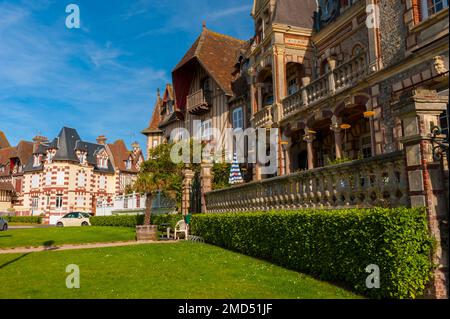 Frankreich, Calvados (14), Cabourg, Argentinische Villa im Belle Epoque Stil, charmante Bed & Breakfast Vermietung Stockfoto