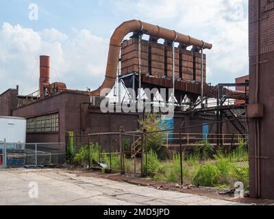 Industriegebäude in der Midtown St. Louis ist seitdem zur Gießerei konvertiert Stockfoto
