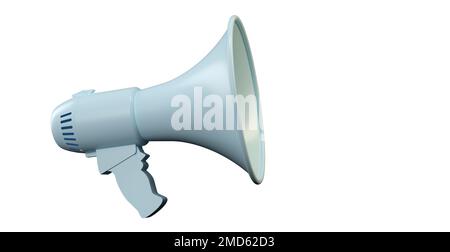 3D-Megaphon-Symbol Stockfoto