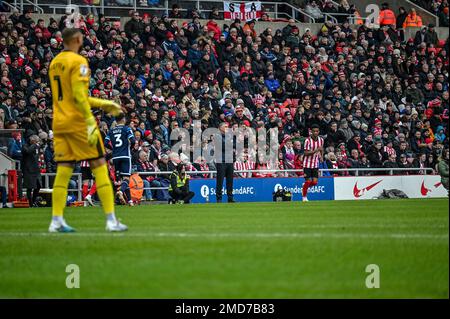 Tony Mowbray, AFC-Manager bei Sunderland, sieht zu, wie seine Seite gegen Middlesbrough bei der Sky Bet Championship antritt. Stockfoto