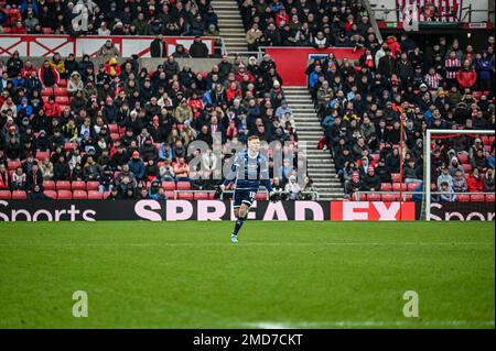 Middlesbrough Forward Duncan Watmore in Aktion gegen den ehemaligen Verein Sunderland AFC bei der EFL-Meisterschaft. Stockfoto