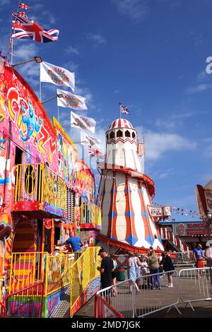 Ein traditioneller britischer Jahrmarkt Stockfoto