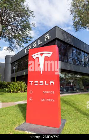 Sydney, Australien Tesla Autohaus, Auslieferungs- und Servicewerkstatt in Chatswood Sydney, NSW, Australien 2023 Stockfoto