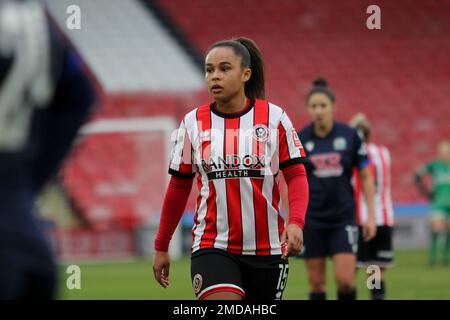 Sheffield, Großbritannien. 23. Januar 2023. Sheffield, England, Januar 22. 2023: Tamara Wilcock 15 während Sheffield United / Blackburn Rovers - Bramall Lane, Sheffield (Sean Chandler/SPP) Kredit: SPP Sport Press Photo. Alamy Live News Stockfoto