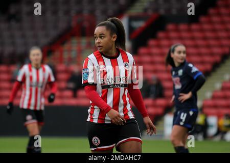 Sheffield, Großbritannien. 23. Januar 2023. Sheffield, England, Januar 22. 2023: Tamara Wilcock 15 während Sheffield United / Blackburn Rovers - Bramall Lane, Sheffield (Sean Chandler/SPP) Kredit: SPP Sport Press Photo. Alamy Live News Stockfoto