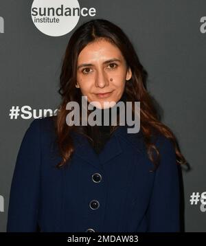 Park City, USA. 21. Januar 2023. Ottessa Moshfegh nimmt am 21. Januar 2023 im Ray Theatre in Park City, Utah, am Sundance Film Festival „Eileen“ 2023 Teil. Foto: Casey Flanigan/imageSPACE Credit: Imagespace/Alamy Live News Stockfoto