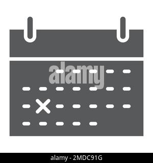 Kalendersymbol, Büro und Arbeit, Listenzeichen, Vektorgrafiken, ein durchgehendes Muster auf weißem Hintergrund, eps 10. Stock Vektor