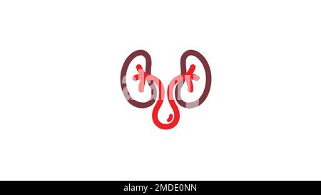 Kreatives Symbol Für Das „Niere Blood Drop“-Logo Im Vektordesign Stock Vektor