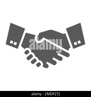 Handshake-Symbol, Finanzen und Bankwesen, erfolgreiches Zeichen, Vektorgrafiken, ein durchgehendes Muster auf weißem Hintergrund, 10. Stock Vektor