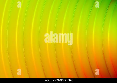 3D-Darstellung, Gradientenwellen von Linien und Interlacing. Abstrakter Hintergrund. Stockfoto