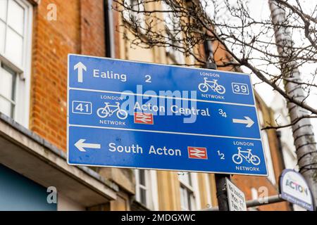 Acton Vale, London, Fotografie In Der Umgebung Stockfoto