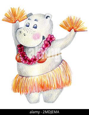 Hula Hawaii Tanz Stockfoto