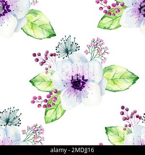 Nahtloser floraler Hintergrund. Stockfoto