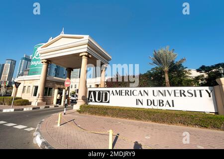 Dubai, VAE, Vereinigte Arabische Emirate. 29. November 2022. Das amerikanische College in dubai Stockfoto