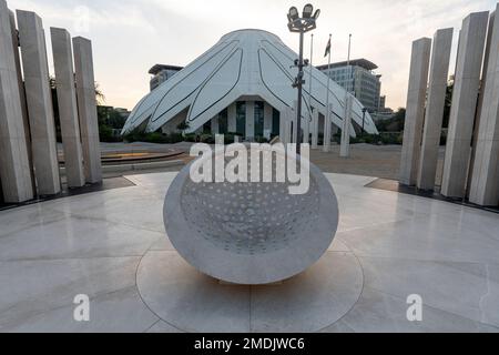 Dubai, Vereinigte Arabische Emirate. 29. November 2022: dubai Ausstellungszentrum. VAE-Pavillon auf der expo 2020 Stockfoto