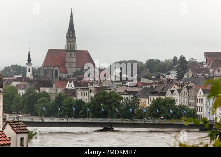 Hochwasser 2013 in Steyr, Österreich, Oberösterreich, Steyr Stockfoto