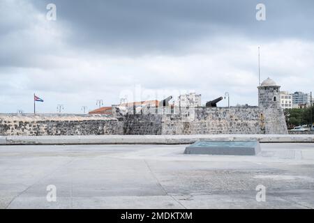 Castillo de San Salvador De La Punta, Havanna, Kuba Stockfoto
