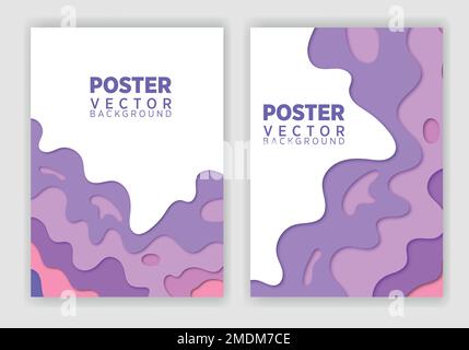 Vector Abstract Graphic Design Poster . Vertikale Vector-Postervorlage, abstraktes Design. Stock Vektor