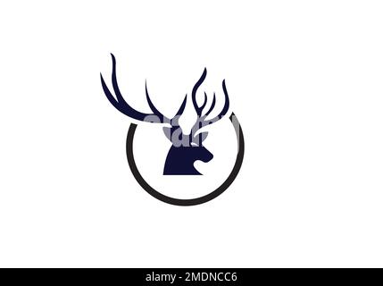 Das ist das Hirsch-Logo Stock Vektor