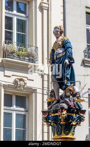 Der Brunnen der Gerechtigkeit, Bern, Schweiz Stockfoto