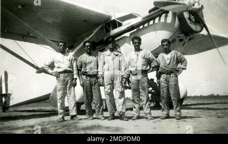 Afrika, Äthiopien, Addis - Abeba - 1937 - italienischer Flughafen - Kolonie, Faschismus - 1937 - Flugzeug Breda BA 15 Stockfoto